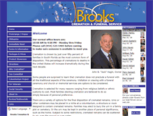 Tablet Screenshot of brookscremations.com